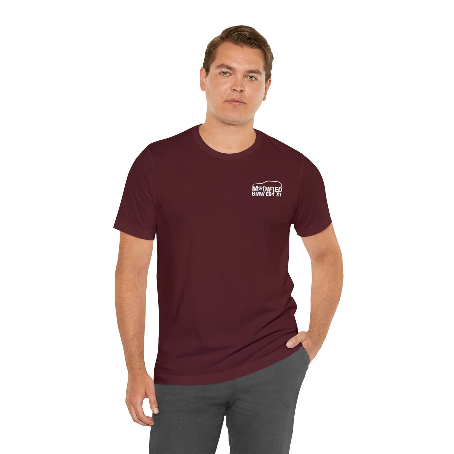 Modified BMW E84 X1 Merchandise Tshirt - White Front logo ๐ฌ๐ง