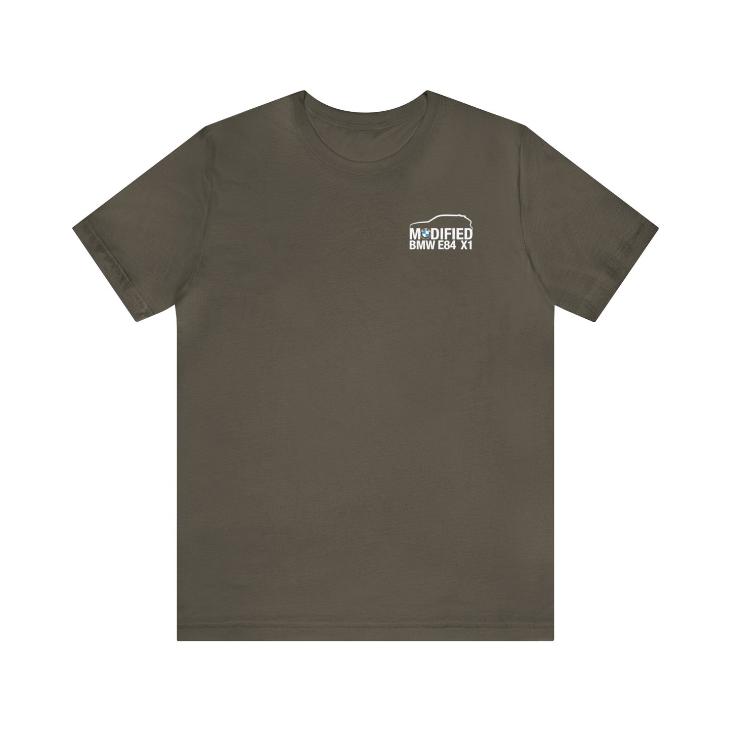 Modified BMW E84 X1 Merchandise Tshirt - White Front & back logo
