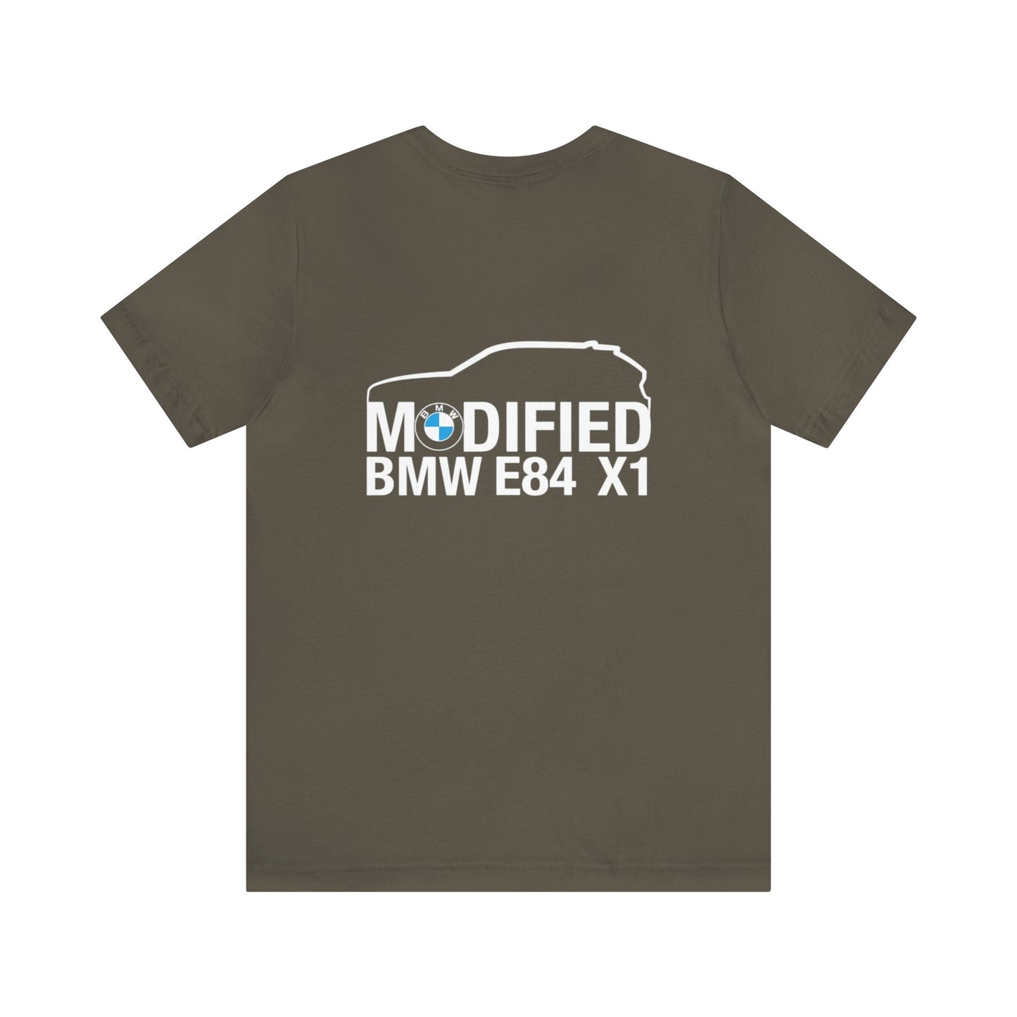 Modified BMW E84 X1 Merchandise Tshirt - White Front & back logo