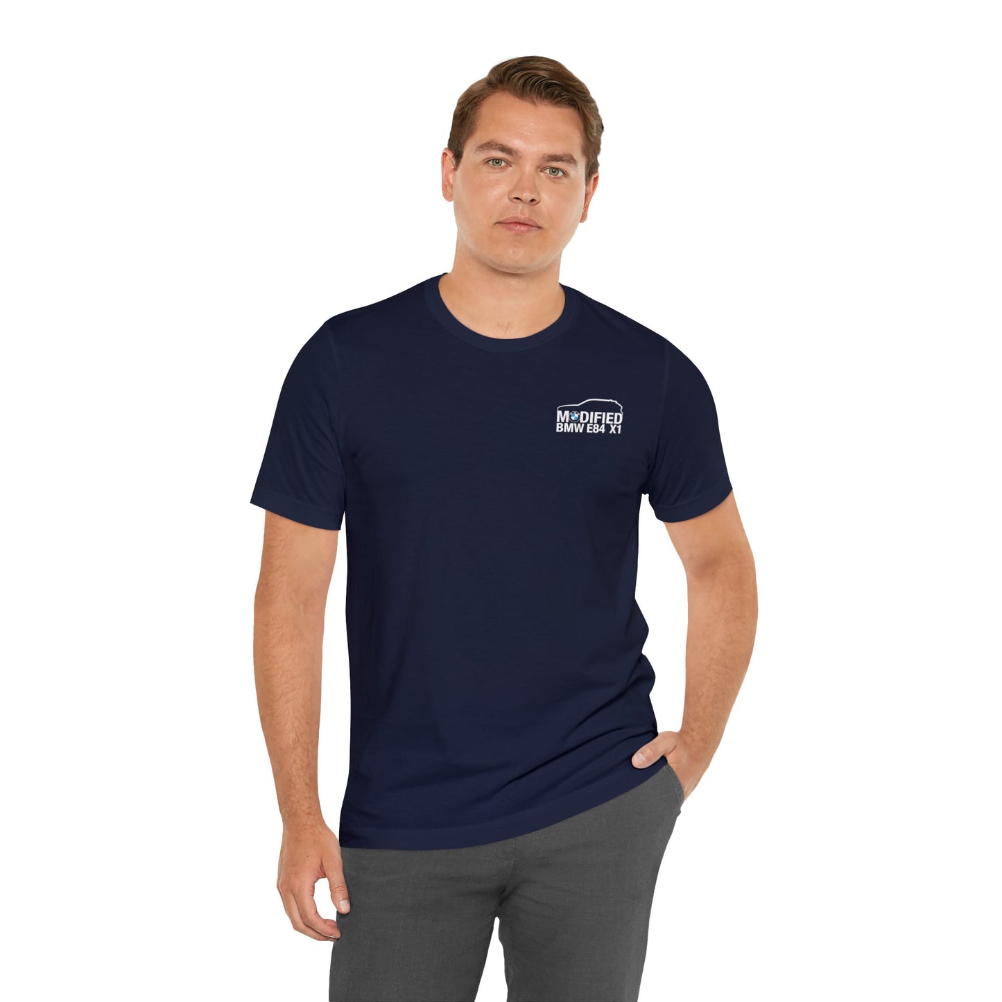 Modified BMW E84 X1 Merchandise Tshirt - White Front logo ๐ฌ๐ง