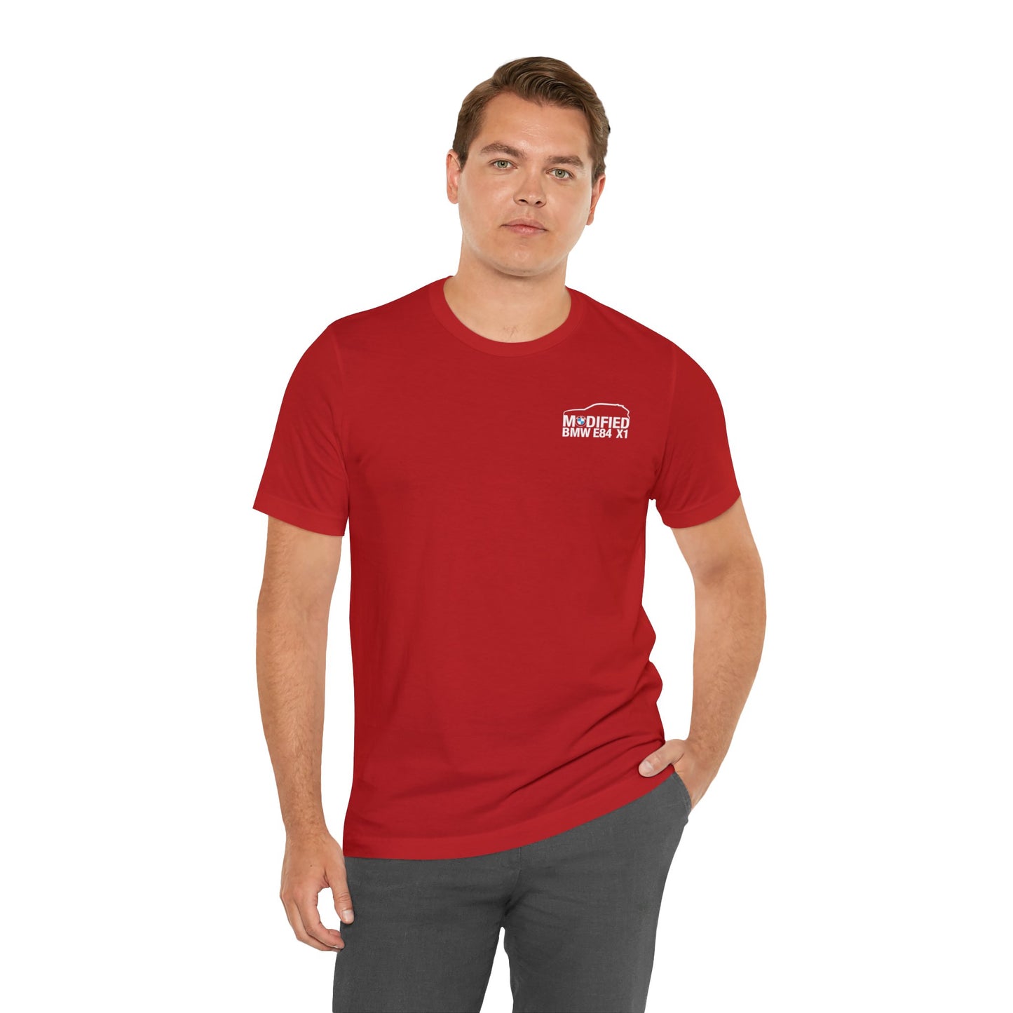 Modified BMW E84 X1 Merchandise Tshirt - White Front logo ๐ฌ๐ง
