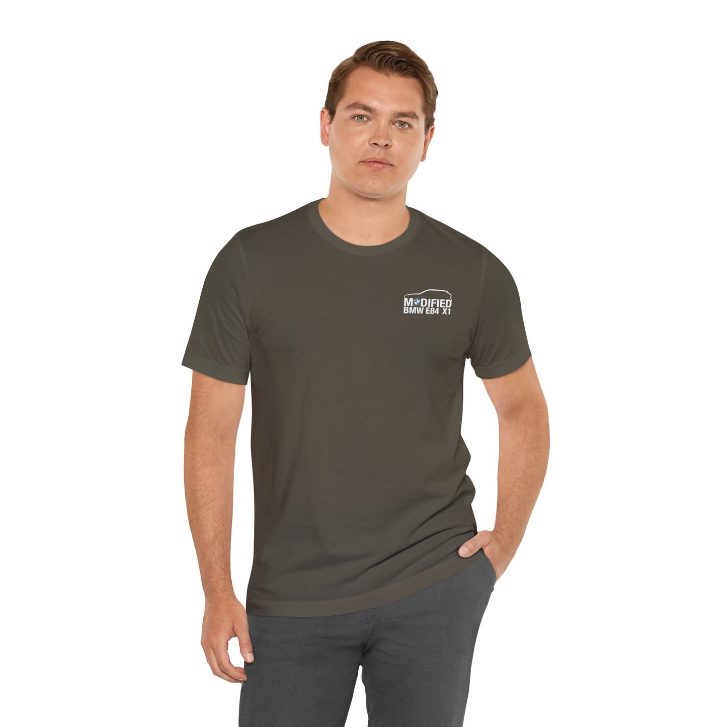Modified BMW E84 X1 Merchandise Tshirt - White Front logo ๐ฌ๐ง