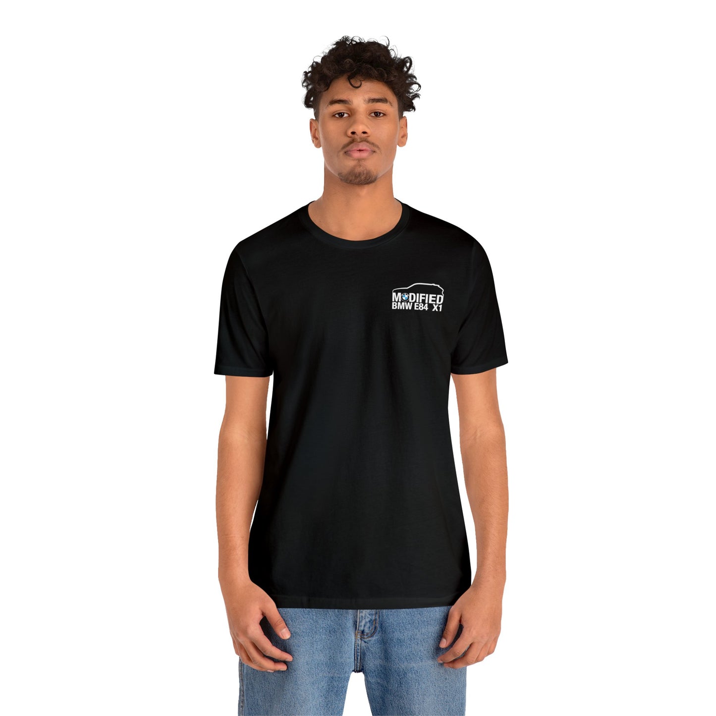 Modified BMW E84 X1 Merchandise Tshirt - White Front & back logo