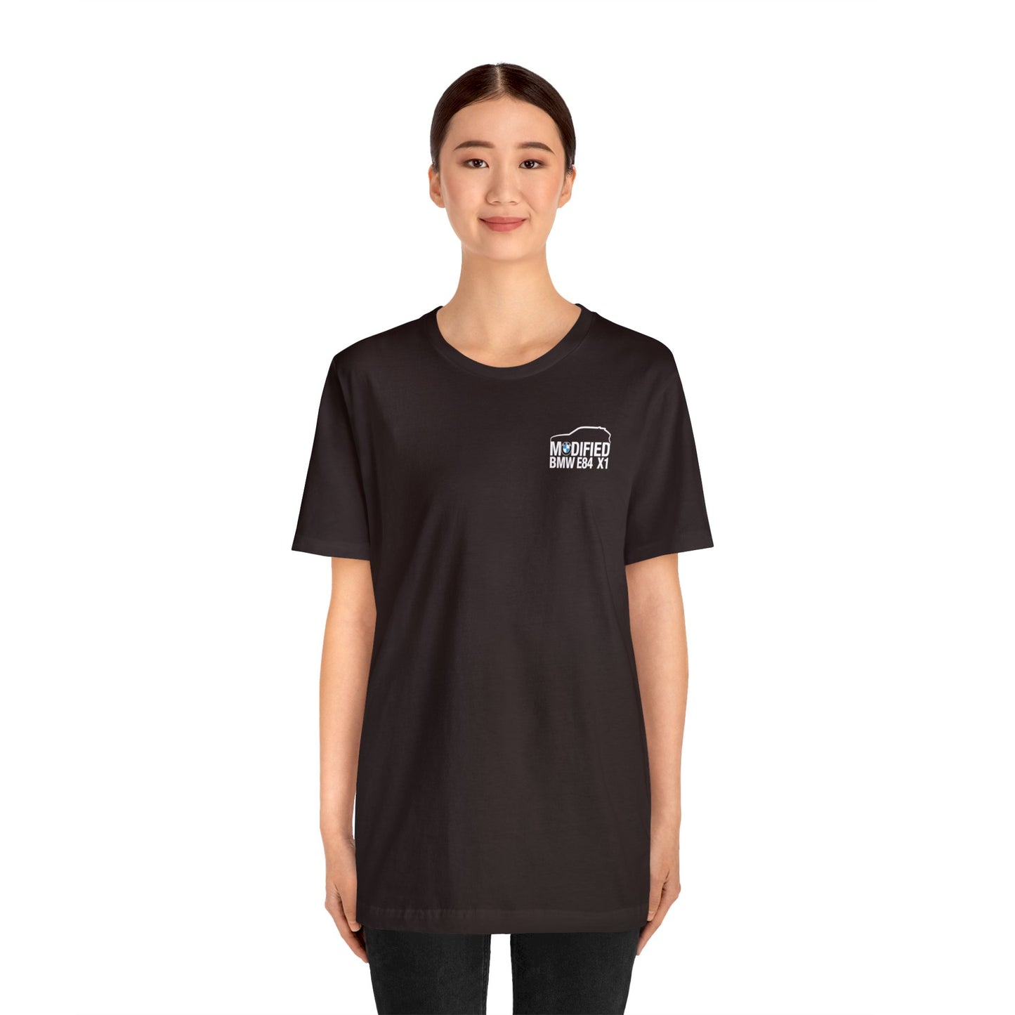 Modified BMW E84 X1 Merchandise Tshirt - White Front & back logo