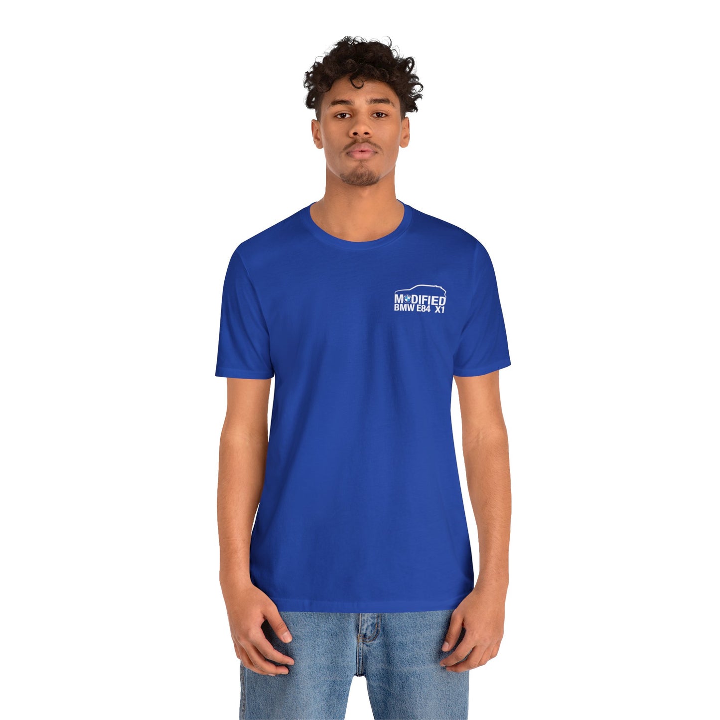 Modified BMW E84 X1 Merchandise Tshirt - White Front & back logo