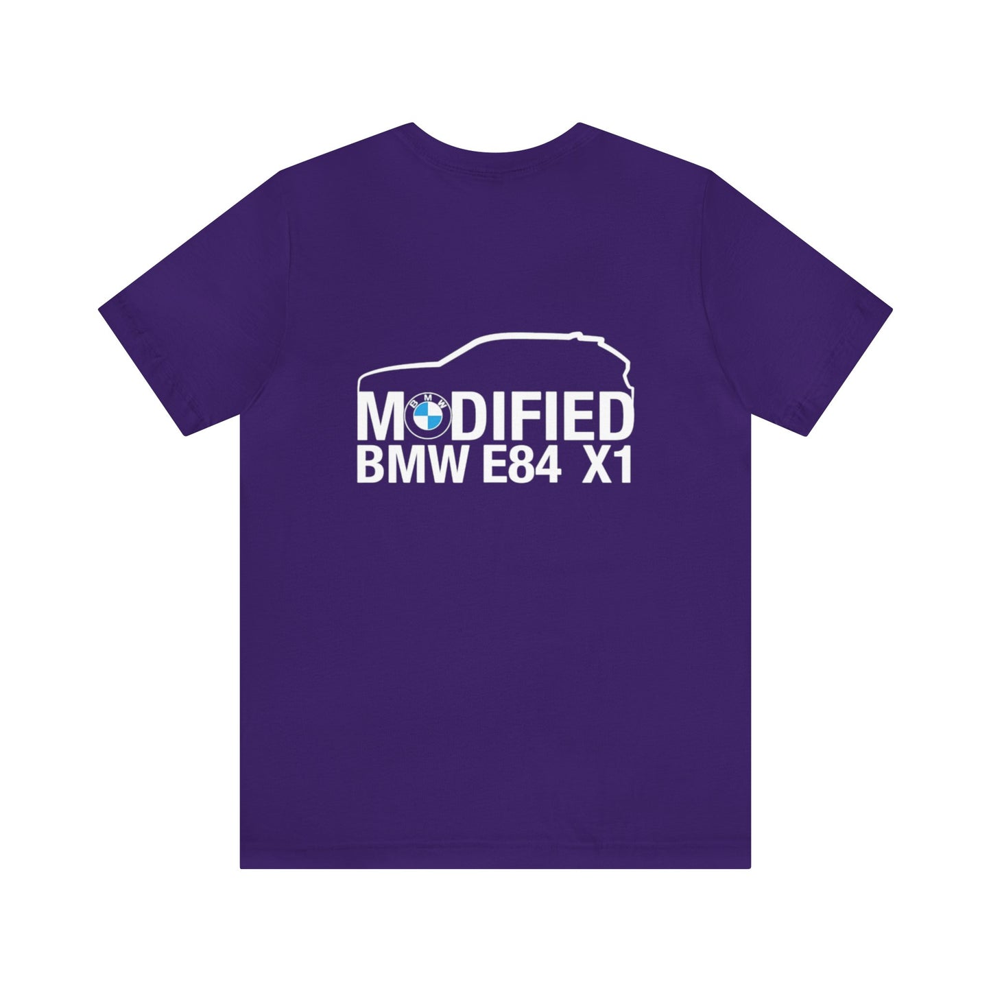 Modified BMW E84 X1 Merchandise Tshirt - White Front & back logo