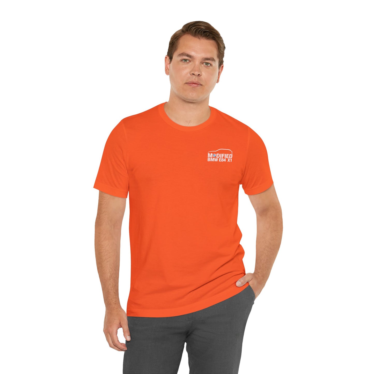 Modified BMW E84 X1 Merchandise Tshirt - White Front logo ๐ฌ๐ง
