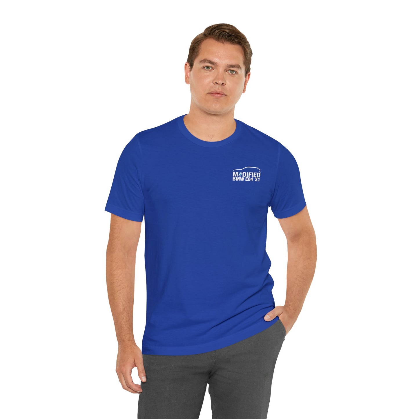 Modified BMW E84 X1 Merchandise Tshirt - White Front logo ๐ฌ๐ง