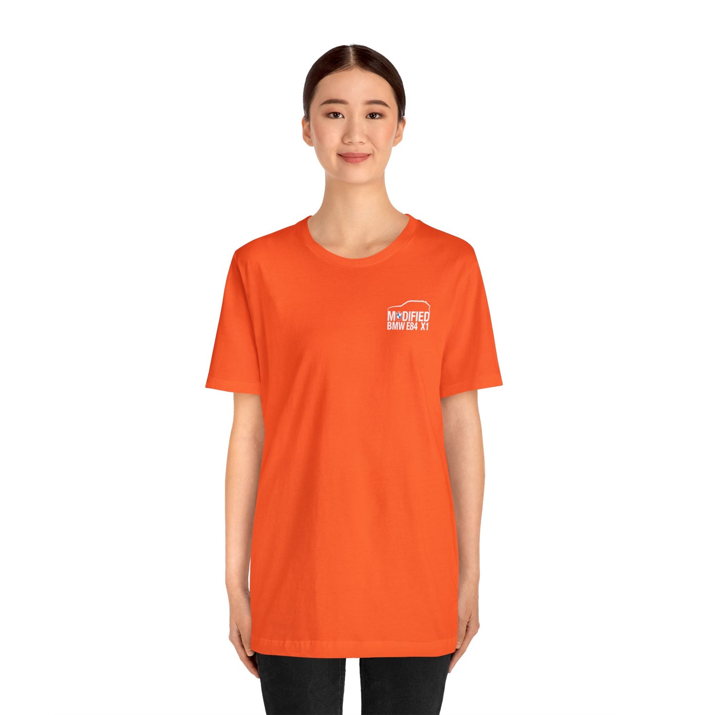 Modified BMW E84 X1 Merchandise Tshirt - White Front & back logo