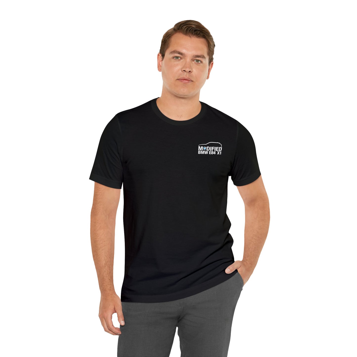 Modified BMW E84 X1 Merchandise Tshirt - White Front logo ๐ฌ๐ง