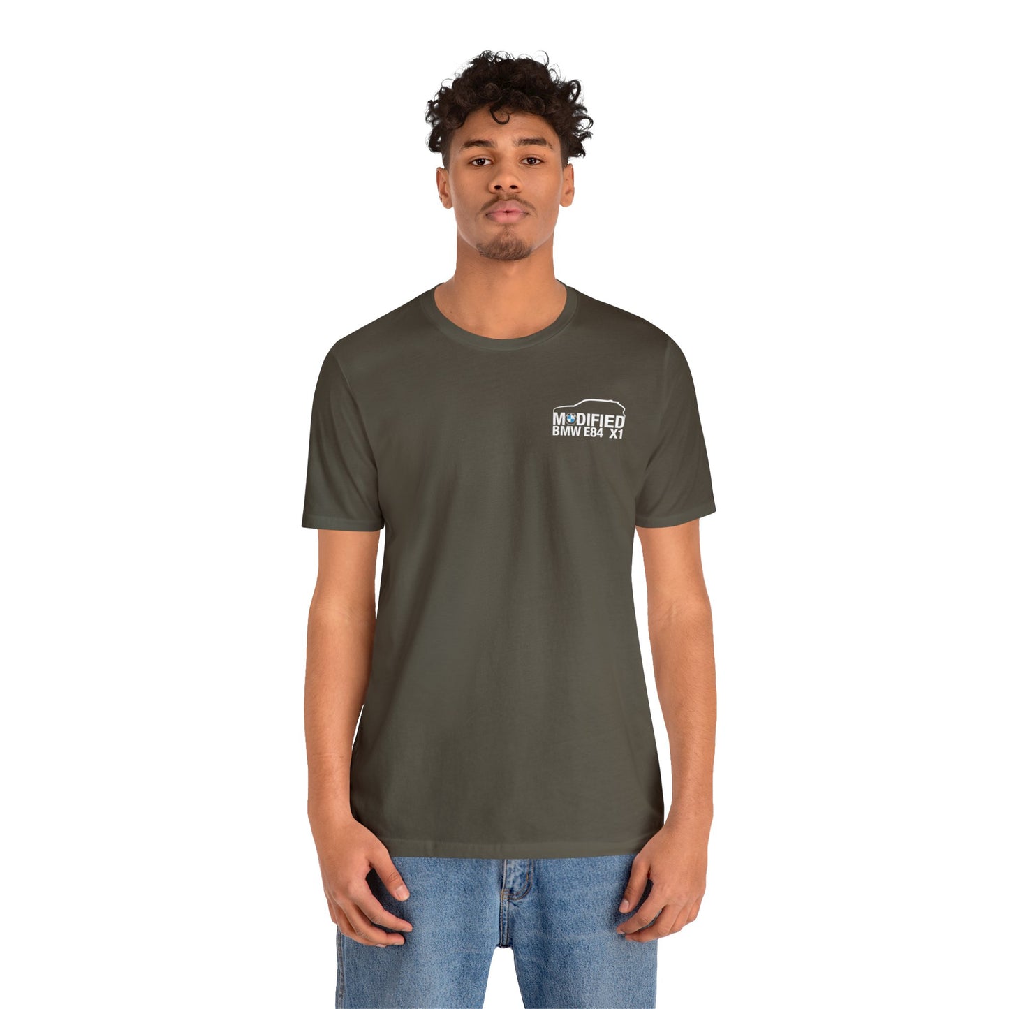 Modified BMW E84 X1 Merchandise Tshirt - White Front & back logo